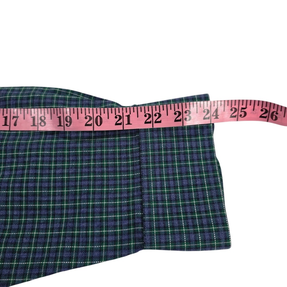 Daniel Cremieux Button Up Top Mens Green XL Plaid Woven Cotton Classic Western - Picture 10 of 11